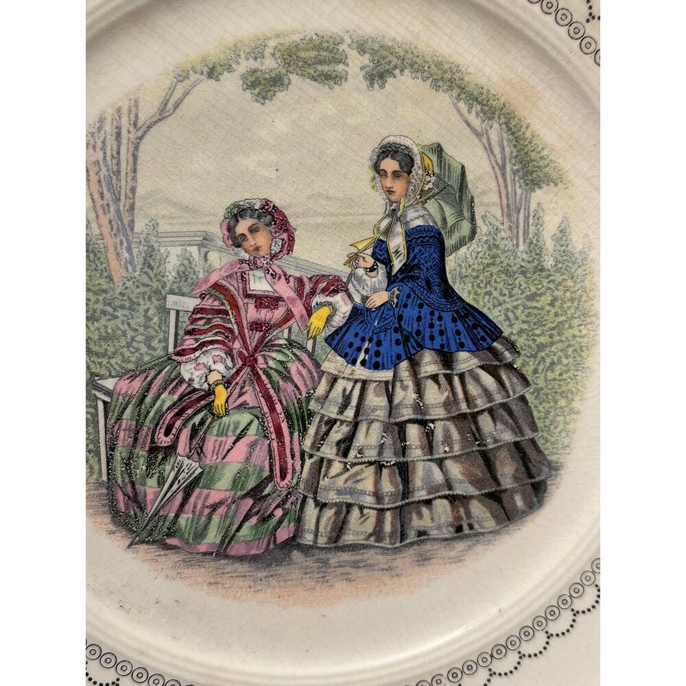 Farberware China & Wrought Aluminum Serving Plate Vintage Victoriana - Picture 2 of 4